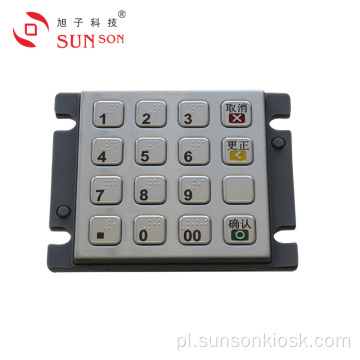 Metalowy szyfrowany PIN pad